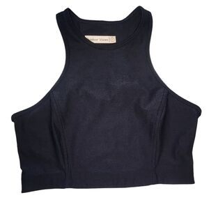 Outdoor Voices Women's Black Athena Crop Top Sports Bra, Women's Small​
